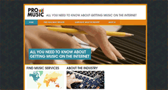Desktop Screenshot of pro-music.org