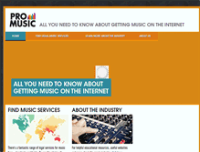 Tablet Screenshot of pro-music.org